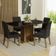 thumbnail image 1 of Juego de Comedor Madesa Avril con 4 Sillas Marrón/Negro/Oxford, 1 of 10