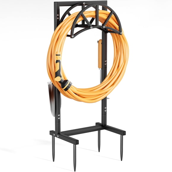 Soporte para Manguera de Jardín Mr IRONSTONE Independiente con Capacidad para 45 Metros