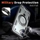 thumbnail image 3 of For Apple iPhone 16 Funda con Soporte de Anillo en O Magnético Invisible, a Prueba de Golpes, Gris, para iPhone 16, 3 of 6