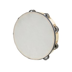 Bothyi - Panderetas De Mano De Madera Metal Jingles Percusión Para Iglesia Fiesta Adultos 10 Pulgadas Madera