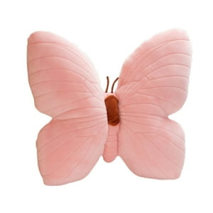 Genérico - Cojín Decorativo Con Forma De Mariposa Para Dormitorio, Coche, Sofá, Acción De Gracias, Color Rosa