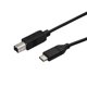 thumbnail image 1 of Cable StarTech USB‑B a USB‑C 0,5 m USB 2.0, 1 of 5