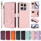 thumbnail image 3 of Funda Cartera Mariposa para [Motorola Edge 70 Pro] con Soporte y Cremallera Rosa, 3 of 6