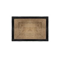 Alfombra De Yute Con Borde Negro 120X170 Cm Atmosphera