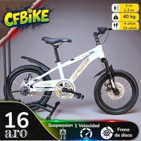 Vipnetwork - Bicicleta Aro 16 Cfbike Con Disco Blanco