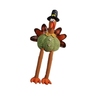 Bothyi - Figura Colgante Decorativa De Pavo De Acción De Gracias, Juguete De Pavo De Peluche Verde Para Dormitorio