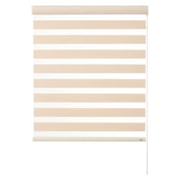 Bertex - Cortina Roller Duo Traslúcido Beige, Alto Ajustable Máximo De 170 Cm X Ancho A Elección Para Sala, Living, Oficina O Escritorio (80 Cm De Ancho X 170 Cm De Alto)