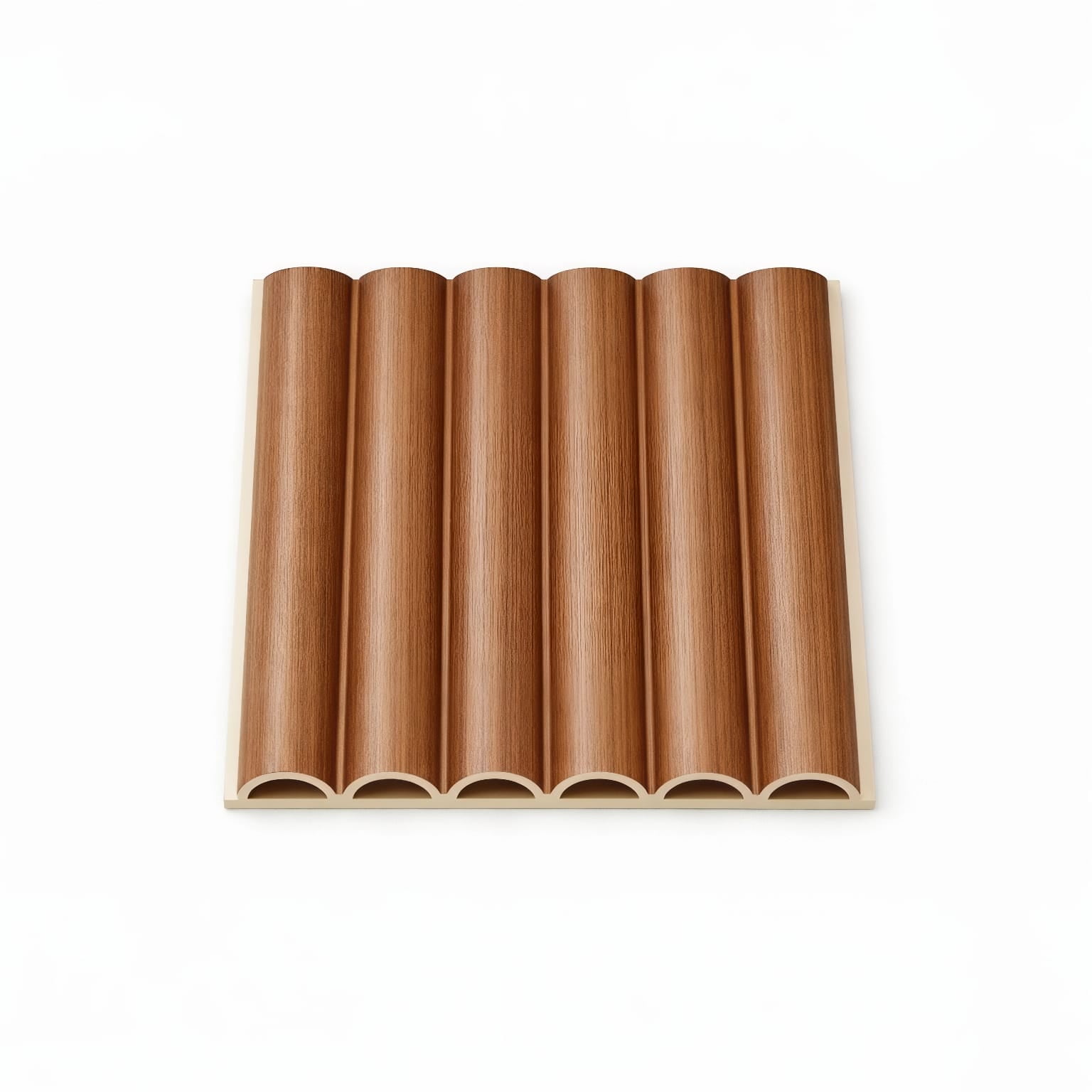 Byb Home - Wall Panel Curvo Pvc 10 Pzs 3d 16x250 Cm Nogal