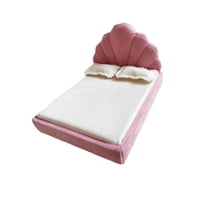 Bothyi - Cama Tapizada Para Casa De Muñecas A Escala 1/12 Para Decoración De Paisajes, Juego De Rol, Modelo De Bricolaje