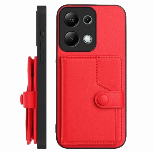 FOXDOCK Funda para Xiaomi Redmi Note 13 pro 4G con Bloqueo RFID - Diseño Elegante con Cierre de Botón