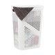 thumbnail image 1 of Cesta para ropa Mind Reader, 60 L, delgada, con tapa ventilada, blanca, 1 of 6