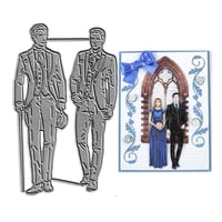 Vestido Ceremonial Cutting Dies Hgsalk Groom Gentleman Para Tarjeta