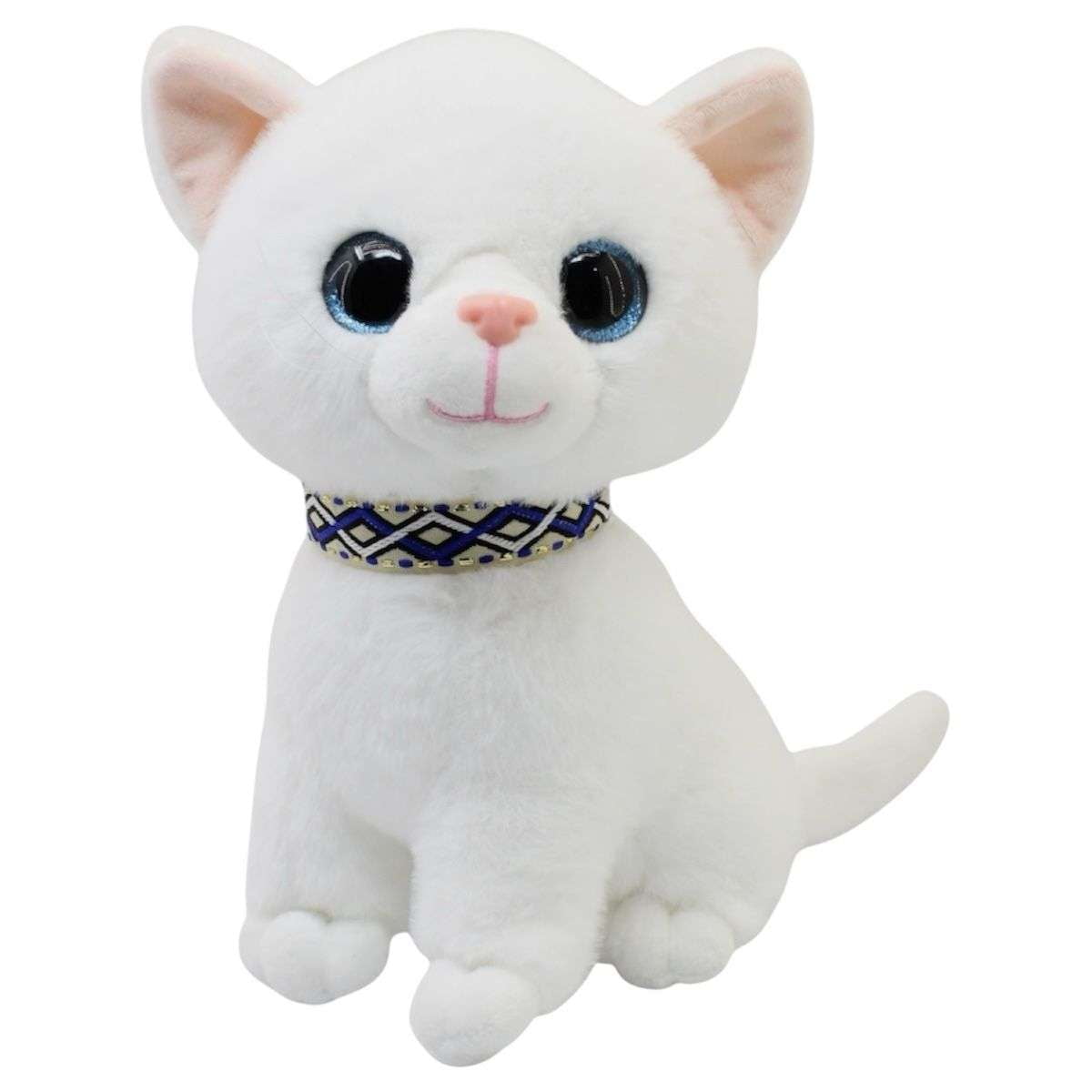 Oem - Peluche De Gato Sentado Ojos Claros Peluche Cat Tierno 1