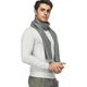 thumbnail image 4 of Bufanda clásica de invierno cálida para hombre - PoilTreeWing Bufanda larga con flecos suaves, 4 of 5