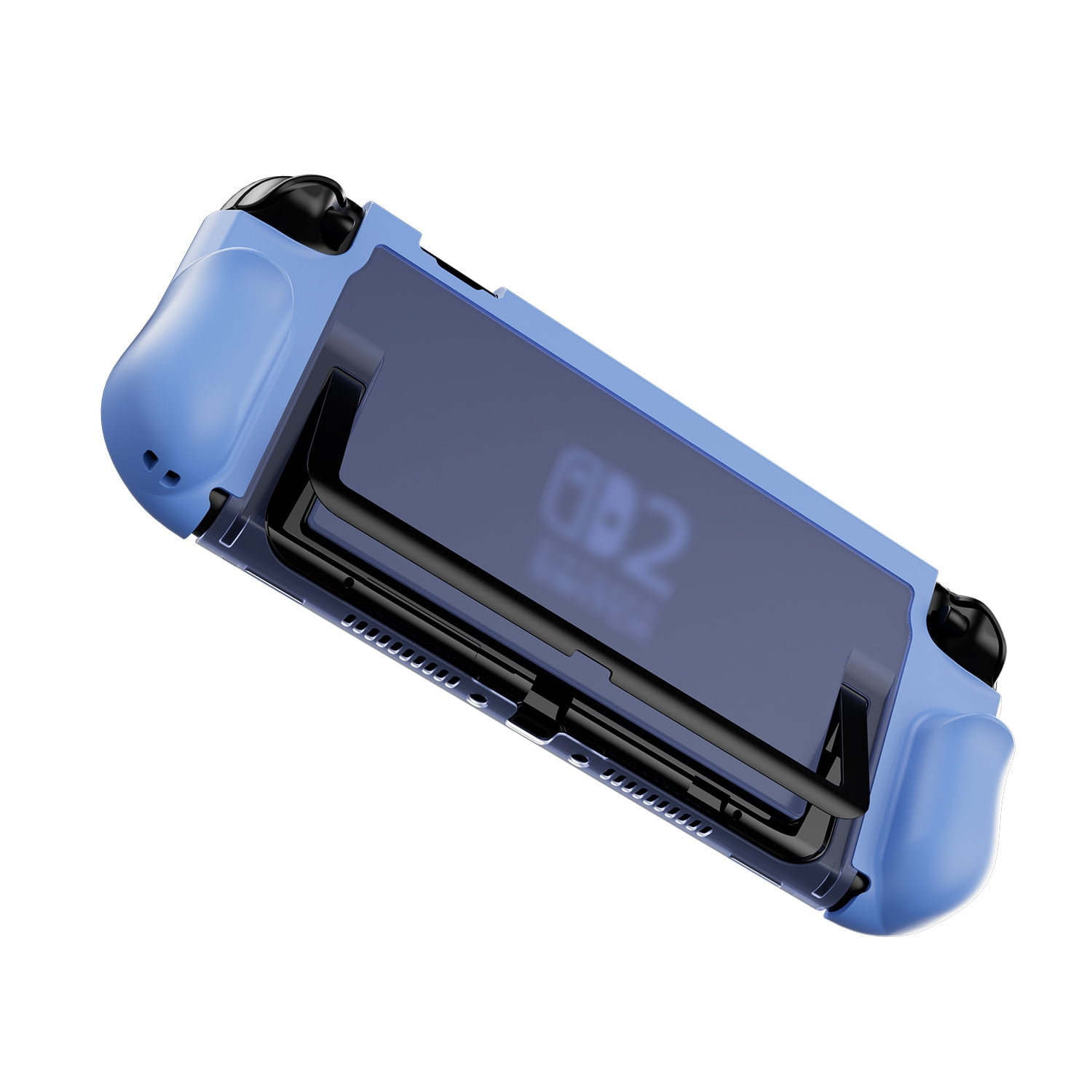 Genérico - Funda Protectora Acoplable Para Nintendo Switch 2 Cubierta Ergonómica De Tpu Soporte Plegable Para Joycons Fina Con Resistencia A Los Impactos Carcasa Dura Compatible Con La Consola Switch2 Y Soporte