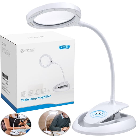 Lupa de Escritorio eSynic ESY132 5X 10X con Luz LED