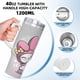 thumbnail image 5 of My Melody Vaso aislado de acero inoxidable con asa, diseño temático, regalo para familia, amigos y fans; incluye pajita y encaja en el portavasos estándar, 40 oz, 5 of 6