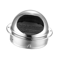 Magideal - Ventilación De Aire De Acero Inoxidable, Extractor De Aire De Conductos, Salida De Aire De Pared Con Campana Extractora Diy Para El Hogar Con Malla , 145 Mm 145Mm