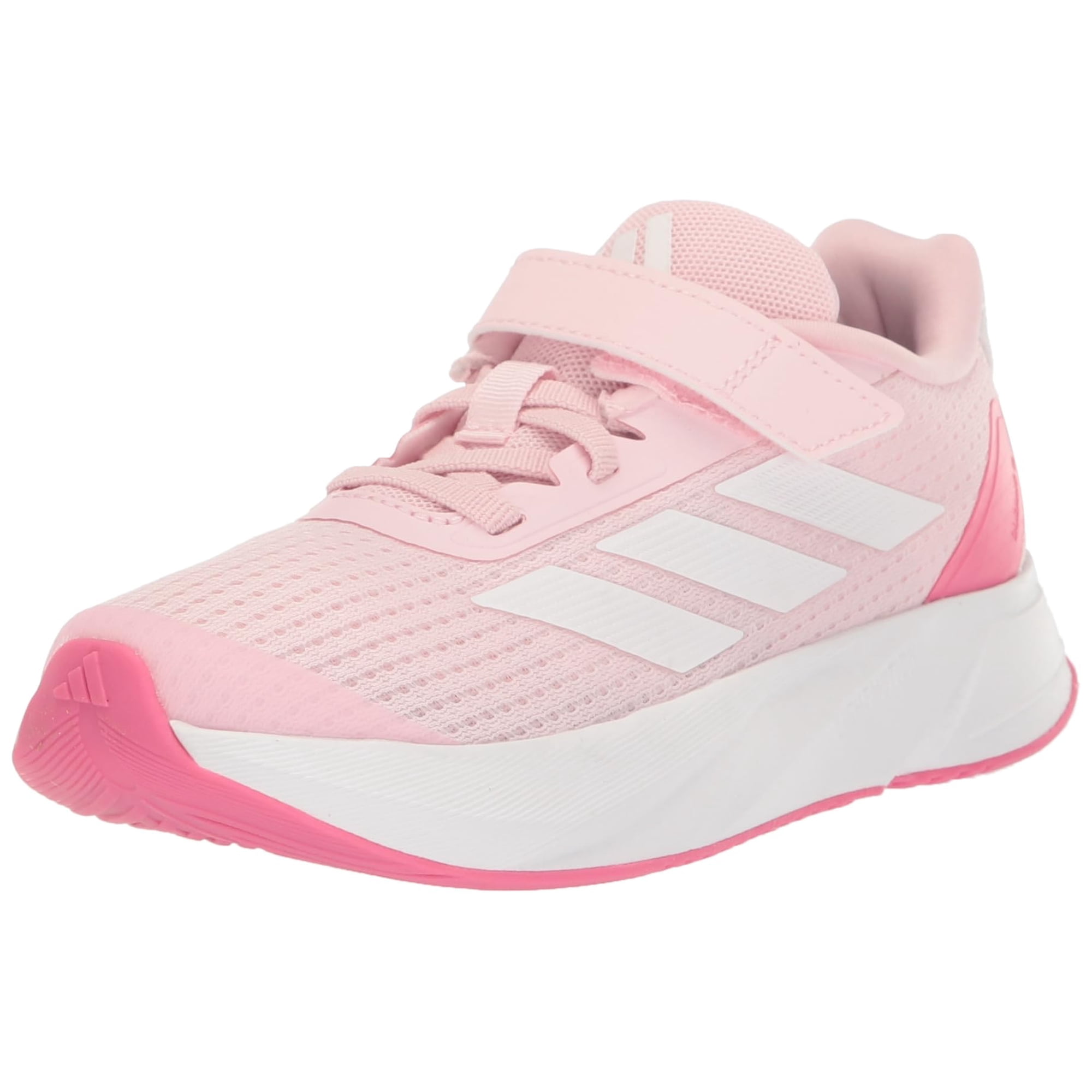 Zapatilla Adidas Duramo Sl Con Encaje Elástico Unisex Para Niños, Color Rosa Transparente