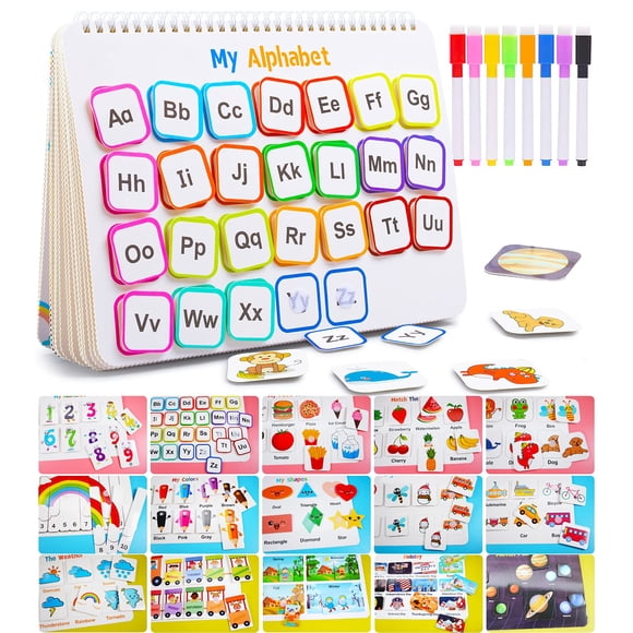 Busy Book: Aprendizaje preescolar Montessori de Huijing, 29 temas