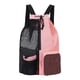 thumbnail image 2 of Mochila De Malla Con Cordón, Gran Capacidad, Plegable, Portátil, Ligera, Para Gimnasio, Color Rosa, 2 of 5