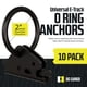 thumbnail image 2 of Anclajes E Track O Ring Anchors DC Cargo de acero pesado (paquete de 10), 2 of 6