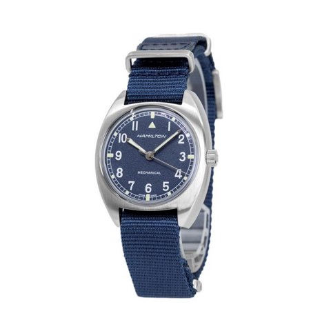 Reloj Hamilton Khaki Aviation Pilot Pioneer Blue Dial Mechanical H76419941 100M Men'S Watch