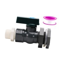Magideal - Grifo De Barril De Lluvia Para Tanque De Agua De 3/4 "", Pvc Resistente, Accesorios De Fácil Instalación, Kit Desviador De Barril De Agua Para Acuarios Con Seda Blanca