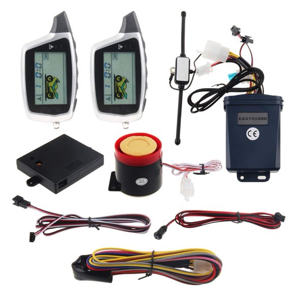 Alarma para motocicleta EASYGUARD EM212 de 2 vías con pantalla LCD DC12V