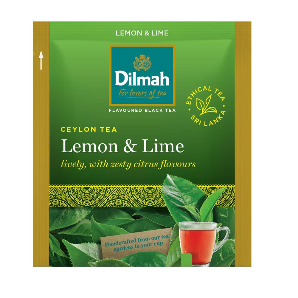 25 Bolsitas Te Negro Lima Limon Dilmah