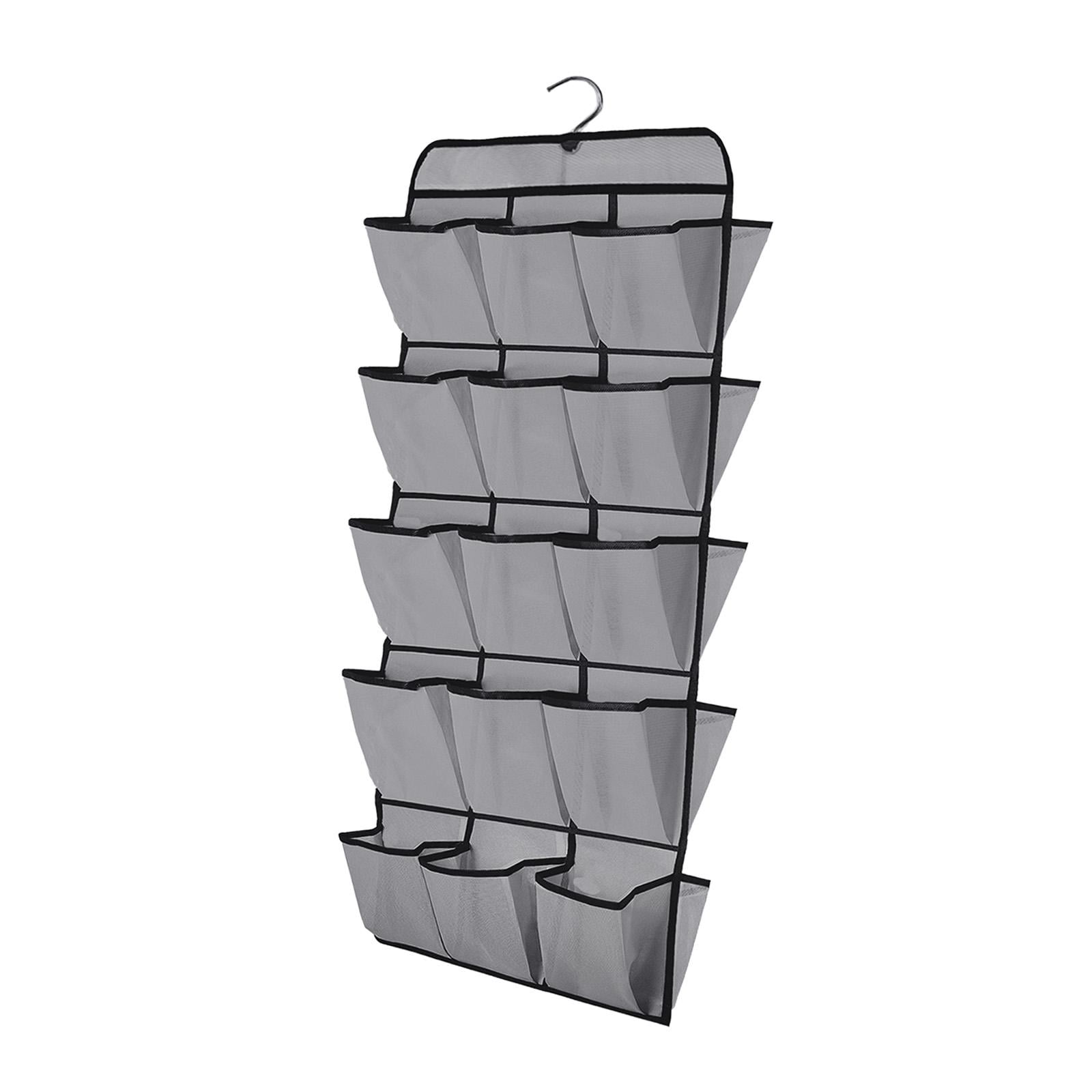 Bothyi - Zapatero Colgante, Colgador De 30 Rejillas Plegable Para Zapatillas, Zapatos, Almacenamiento De Ropa, Gris Oscuro