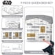 thumbnail image 3 of Juego de ropa de cama Queen de 7 piezas Star Wars de Jay Franco, blanco, 3 of 6