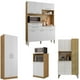 thumbnail image 1 of Combo 1 Mueble para Microondas, 1 Mueble de Cocina, 1 Kit 8 Puertas y 1 Alacena K02050820, 1 of 8