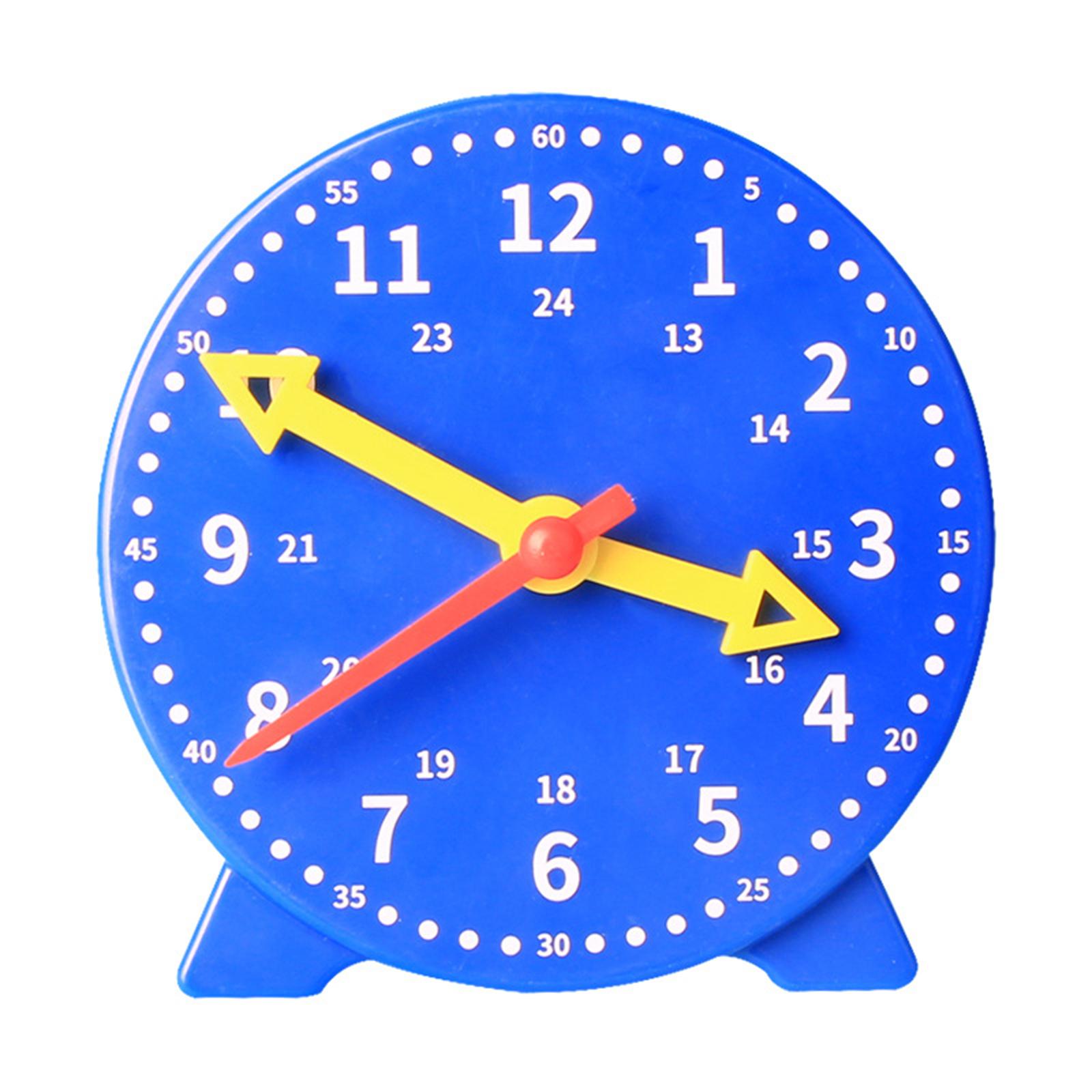 Bothyi - Time Teacher Clock Aprender A Decir La Hora Juguetes Educativos Decoración Para Niños Azul Marino