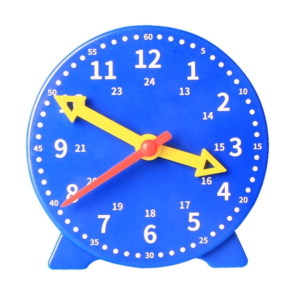 Time Teacher Clock Aprender A Decir La Hora Juguetes Educativos Decoración Para Niños Azul Marino