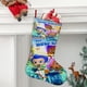 thumbnail image 2 of Bubble Guppies Tema: Calcetines de Navidad, fino lino blanco para colgar en escaleras y chimenea, decoración navideña para el hogar, regalo de Navidad. 45cm × 32cm, 2 of 5