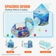 thumbnail image 3 of Juego Tent VEVOR 3 en 1 con túnel, canasta de baloncesto para niños, color azul, 3 of 3