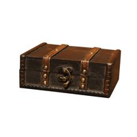 Magideal - Caja Del Tesoro De Estilo Retro, Organizador De Baratijas, Joyero, Contenedor De Joyería, Caja De Almacenamiento De Madera Para Armario De Dormitorio, Estilo A