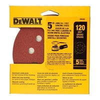Set 5 Lijas Con Velcro Dewalt Dw4303 Grano 120