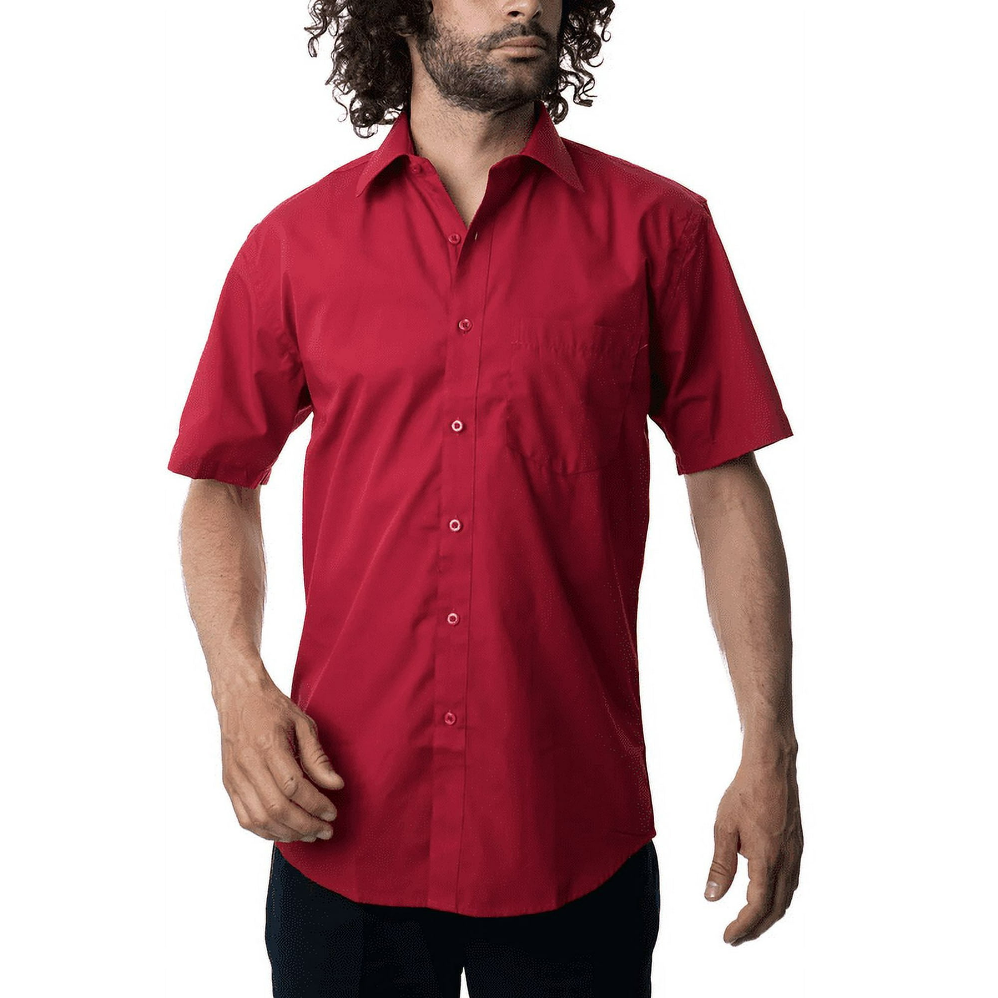 Kotting - Camisa Lisa Manga Corta Talla 48 Hombre