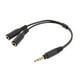 thumbnail image 1 of Adaptador Macho De 2,5 Mm A Hembra De 3,5 Mm Y Cables Divisores De Micrófono Y Audio De 3,5 Mm, 1 of 2