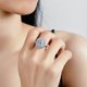thumbnail image 5 of Anillos de Moissanita Blanca/amarilla de 3 Uds para Mujer Corte Esmeralda Color D Claridad VVS1 Anillos de Diamante de Plata Esterlina S925 para Mujer Alianzas de Boda de Moissanita con Certificado, 5 of 8