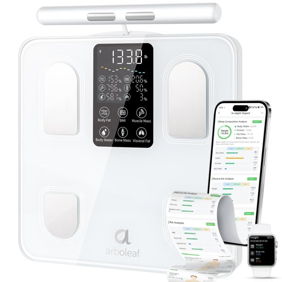 Báscula Arboleaf Analizador Corporal Inteligente de 8 Electrodos