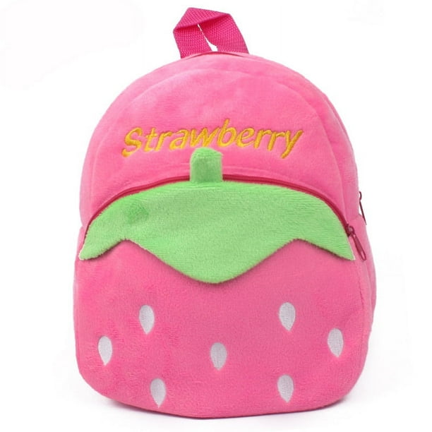 Fashion Children School Bags 3D Cartoon Print Plush Kids Backpack Kindergarten Boys and Girls School Bags Mini Backpack Book Bag