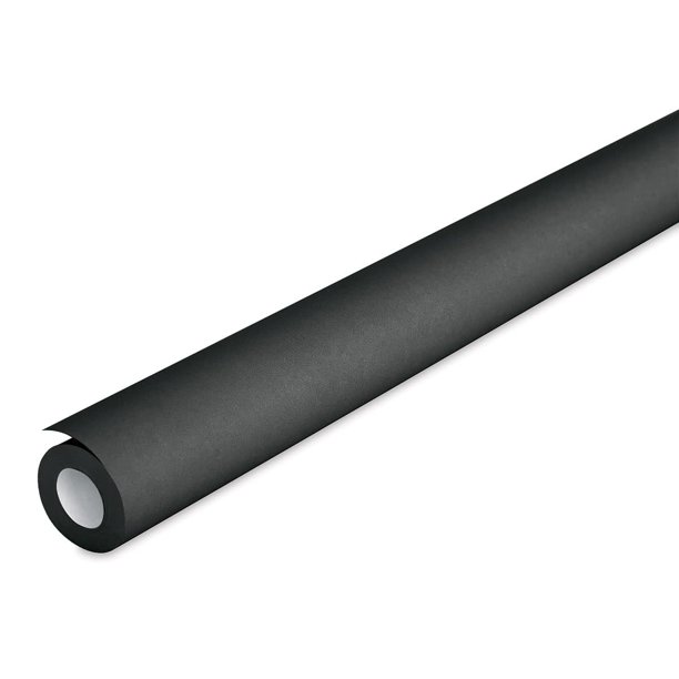 Papel para tablón de anuncios, no se decolora, resistente a la decoloración, 24 x 60 cm, negro
