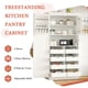 thumbnail image 2 of [Assembly Video Provided] TOPMAX 35.5x17.6x70.9inch Freestanding Kitchen Pantry Cabinet, Tall Storage Cabinet with 4 Doors, 2 Door Shelves, 8 Pull-out Trays and Adjustable Shelf for Dining Room, White, 2 of 3