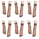 thumbnail image 1 of 12 pares de calcetines tobilleros transparentes para mujer, color piel, ultrafinos, frescos y de seda transparente., 1 of 5