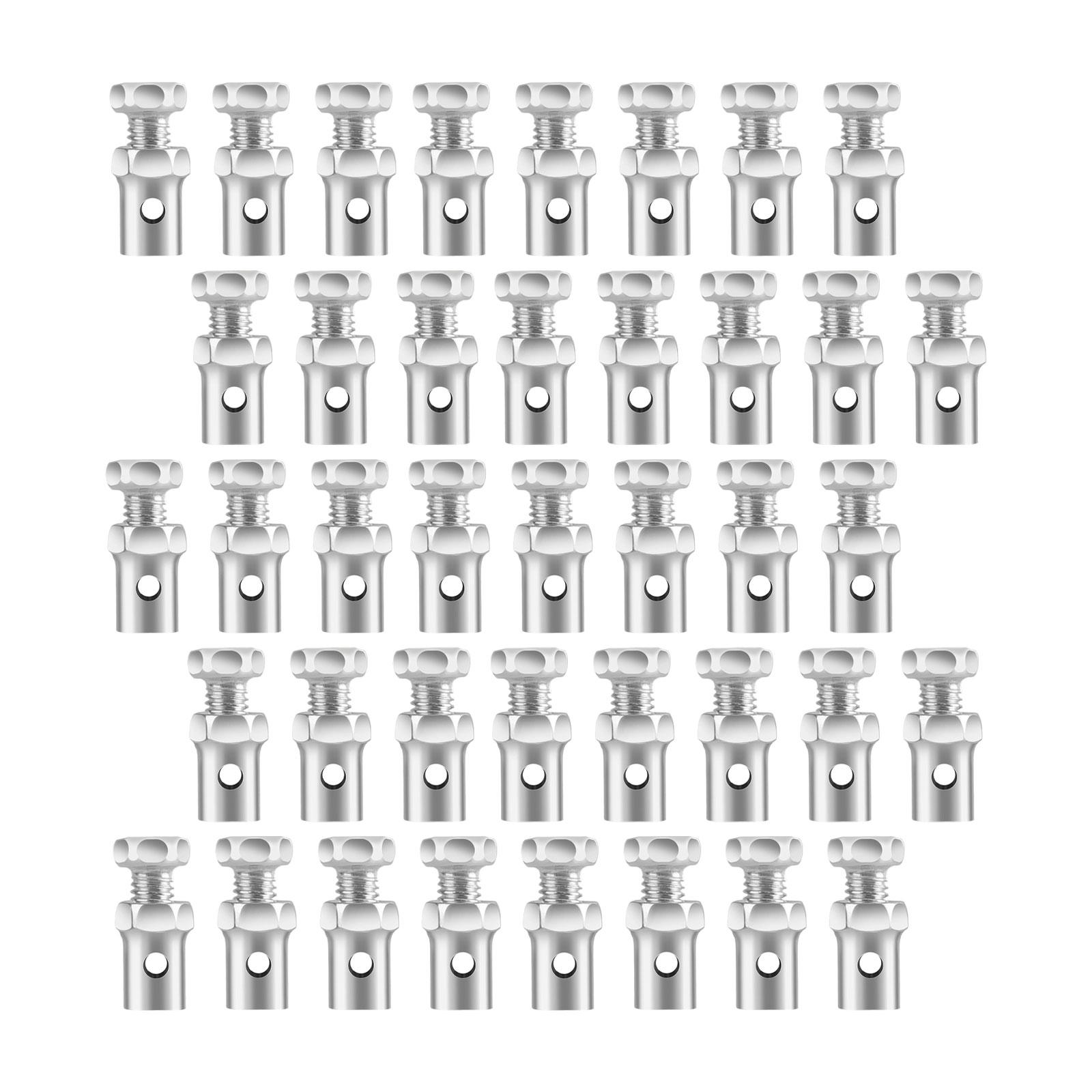 Ioensy - 20 Topes De Cable Con Abrazaderas De Bloqueo De Metal Para Bicicletas Motorizadas