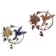 thumbnail image 5 of 2x Metal Bird Wall Sculpture Arte Colgando Interior Outdoor Home Garden Decors, 5 of 5