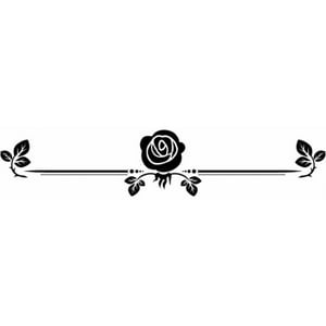 Rienda Libre Graphics - Decomural Rose Bud Border Floral Headboard Ws-17061